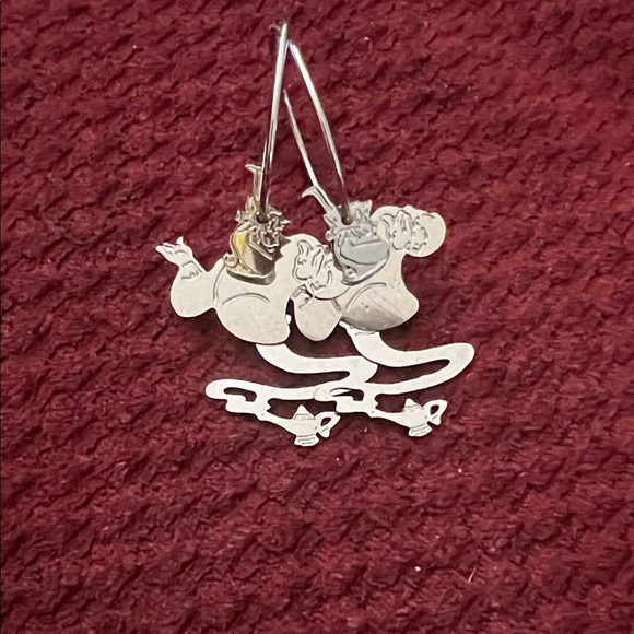 Disney Genie Dangling Silver Earrings - Picture 4 of 4